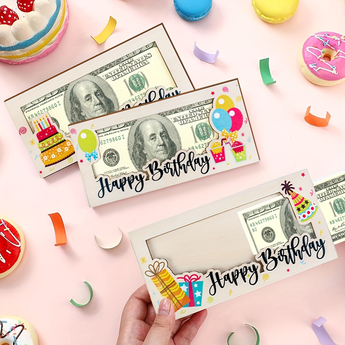 

Wooden Birthday Gift Card Holder With Personalized Message - Perfect For Cash Or Gift Cards - Diy Wooden Birthday Party Decorations