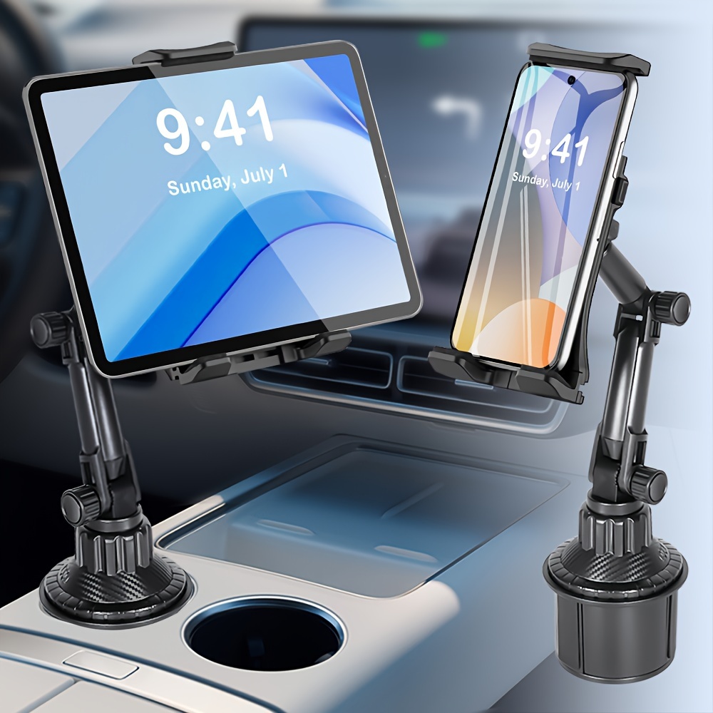 Car Cup Holder Tablet Phone Mount, Universal Stable Adjustable Tablet Phone  Holder For Car/Truck, Compatible With 4-14inch Smartphones&Tablets.