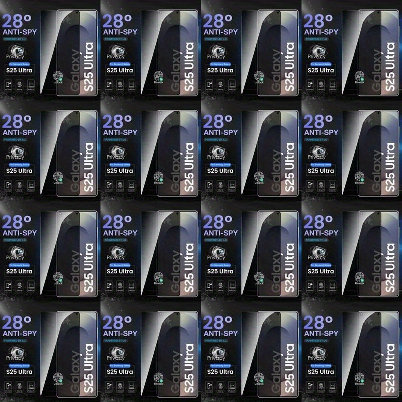 E-shop 2er-Set 28° Blickschutz-Displayschutzfolien aus gehärtetem Glas für for Galaxy S25 Ultra/S25/S25+/S25 Ultra/S25+ 5G, 9H Härte, Material aus