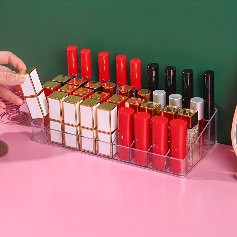 1pc Scatola Di Conservazione Rossetto, Organizzatore Trasparente Acrilico  Rossetto, Supporto Di Visualizzazione Rossetto, Protezione Dell'acquirente  Di 90 Giorni