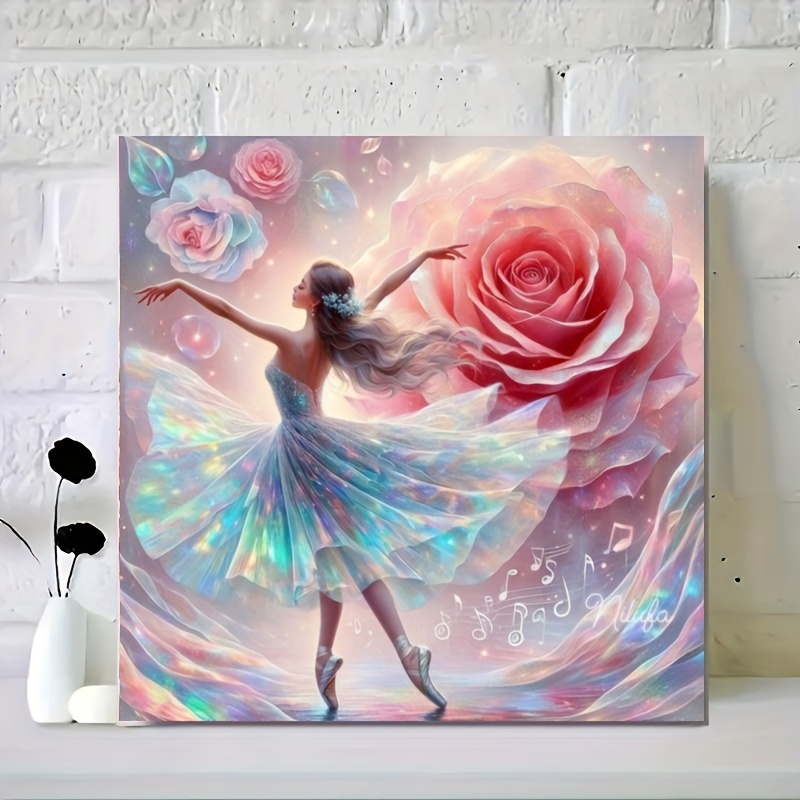 

Kit de peinture diamant 5D rond en acrylique, perceuse complète, mosaïque de danseuse de ballet, décoration d'intérieur DIY pour salon et chambre à coucher