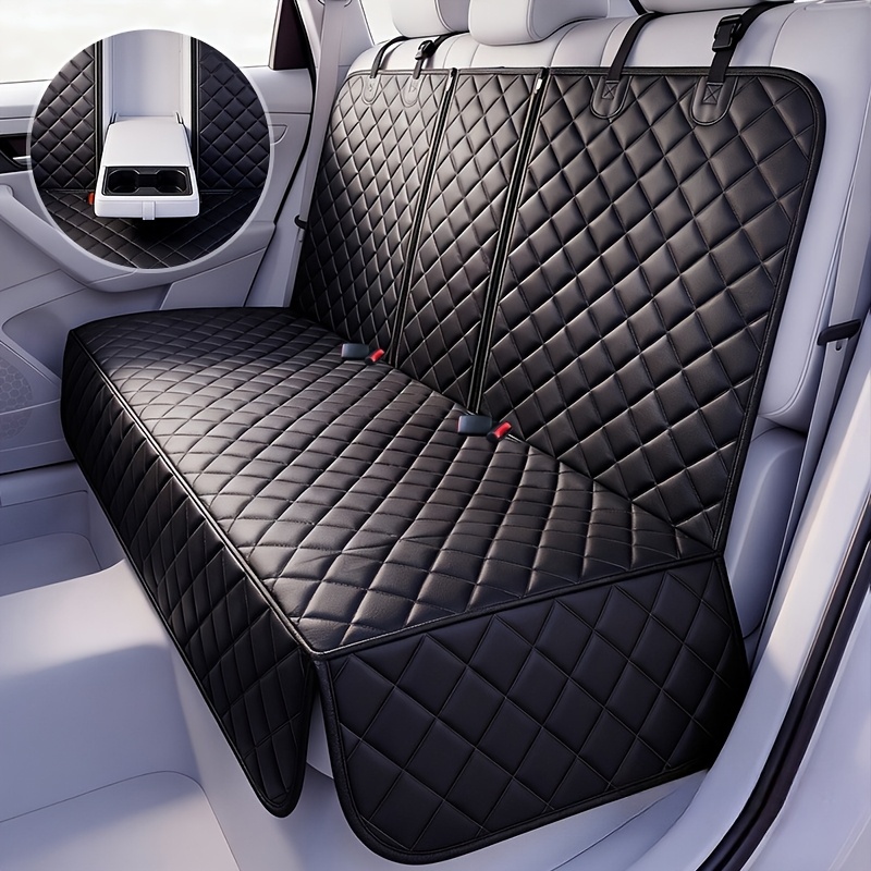 TEMU 1pc New Style 47.24×62.99inch Car Pet Mat, Oxford Fabric Material, Large Size Rear Seat Cover, Thickened And Durable, Stain And Moisture