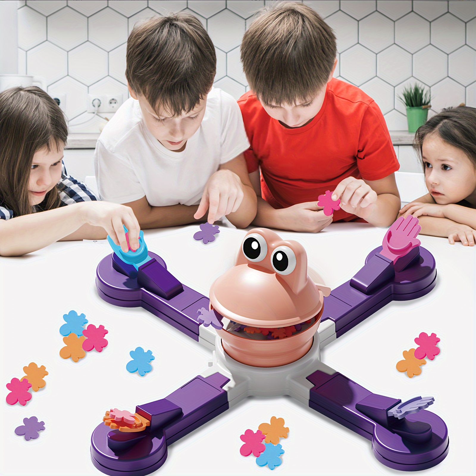 creamkids the board game by frog feeding game frog eat bees competitive game family board games for 1 to 4 players play solo multiplayer teams 15 minute playing time details 5