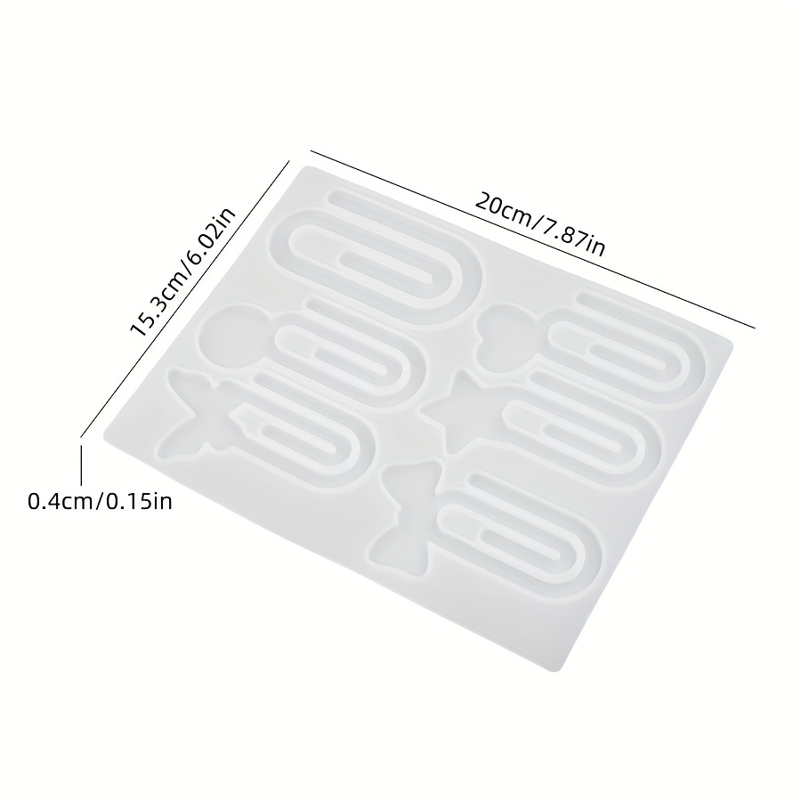 Dropper Resin Liquid Mold, Bookmark, Paper Clip, Clip, Ornament, Silicone Mold