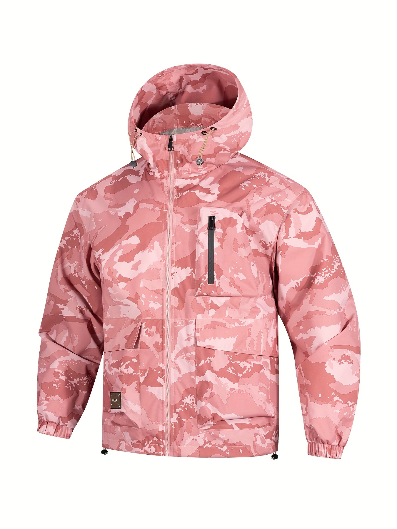 Men's Camouflage Print Sports Jacket Multi Pockets Casual - Temu