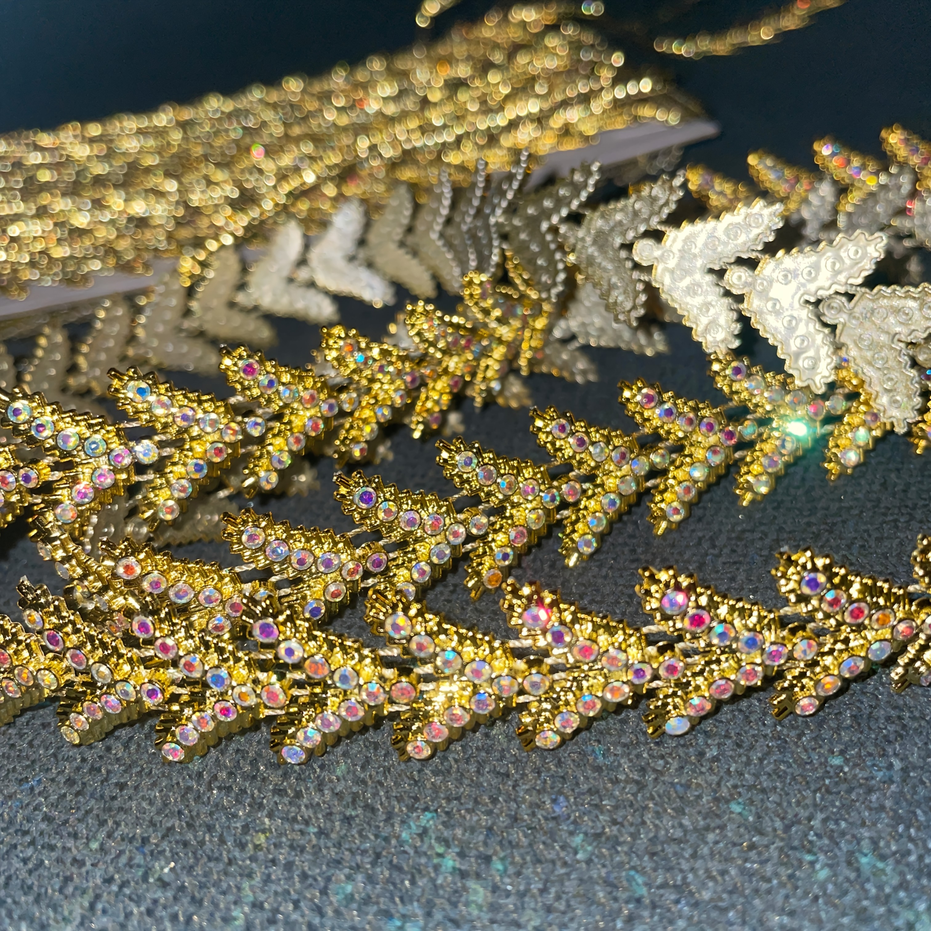 Rhinestone Sewing Decorative Strip for Embellishments