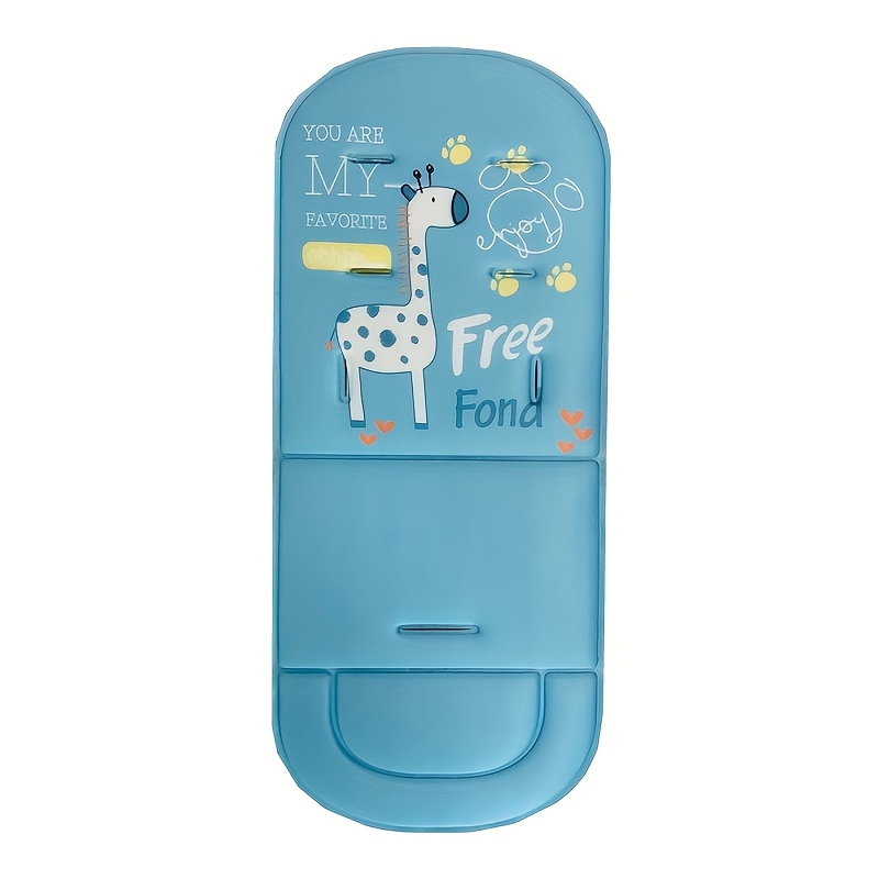 1pc Breathable Polyester Fiber Baby Stroller Cushion, Universal Fit for Most Infant Carriage Models, Comfortable Support for 0-3 Years Old Toddlers, Light Grey Polka Dot/Star Pattern