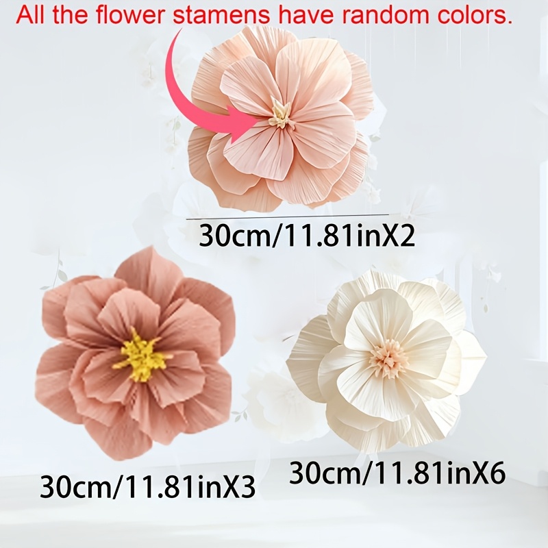TEMU 11pcs Mixed Color Large High-end Holiday Simulation Flowers Artificial Decorative Flowers, Premium Simulation Flowers, Suitable For Scenes And,