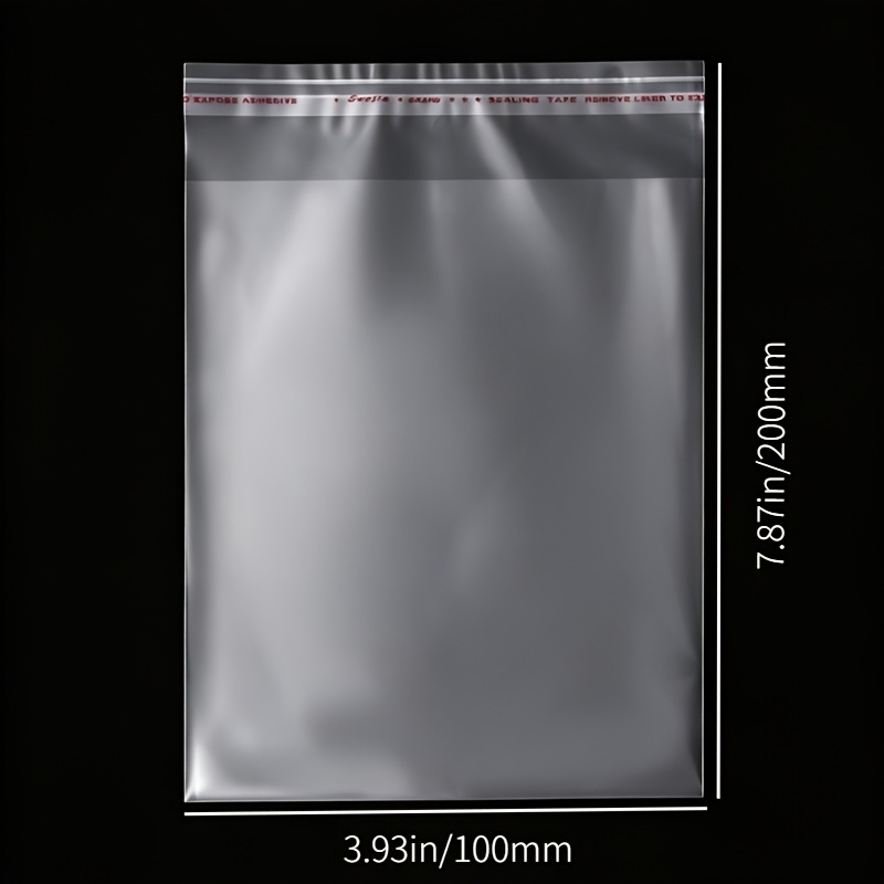 50pcs/ Self-sealing Transparent Plastic Bags, Cellophane, Self-adhesive Packaging, Jewelry, Candy, , Gift Packaging Bags