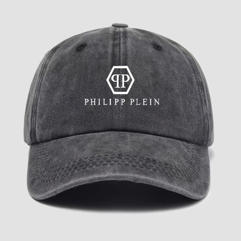 

Retro Baseball Cap With Philipp Plein Print, Adjustable Hat, Ideal Sun Protection For Outdoor Activities, Men's Hat, Women's