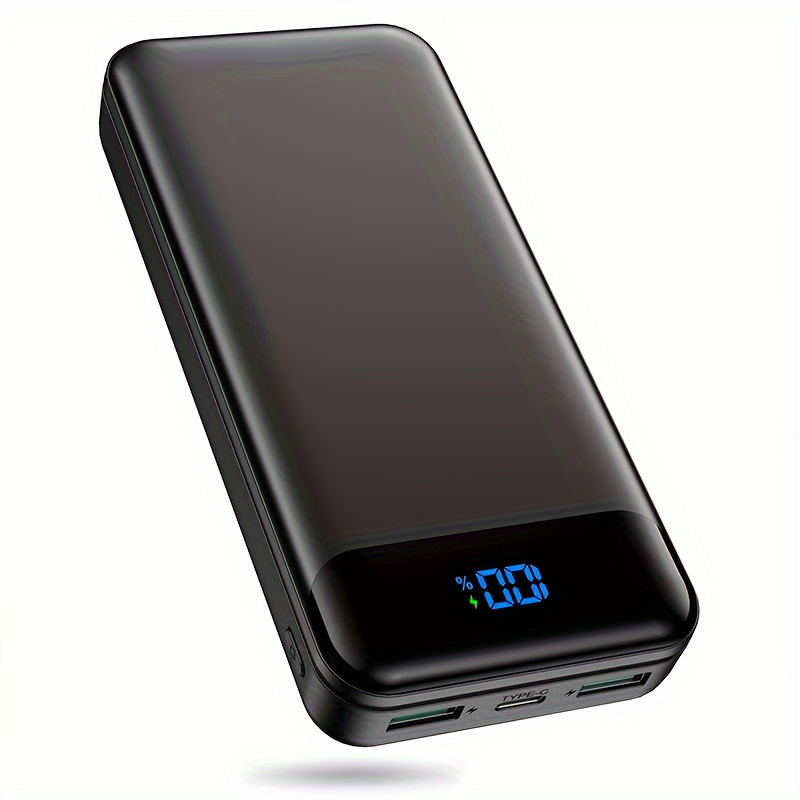 

Portable Charger Power Bank 20000mah Pd 30w And Qc 4.0 Fast Charging External Battery Pack With Usb-c Led 3 Outputs & 2 Portable Charging For Iphone 15 14 13 Pro,