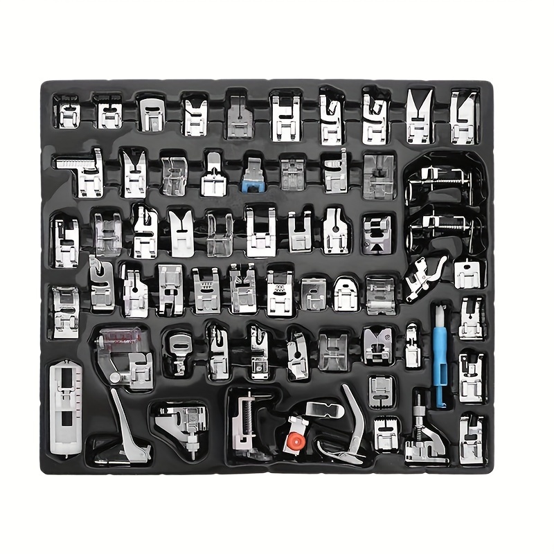 

62pcs Domestic Sewing Machine Presser Feet Set Compatible With/replacement For Brother Brand Brand Singer Brand Brand Low Shank Sewing Machines (62pcs)