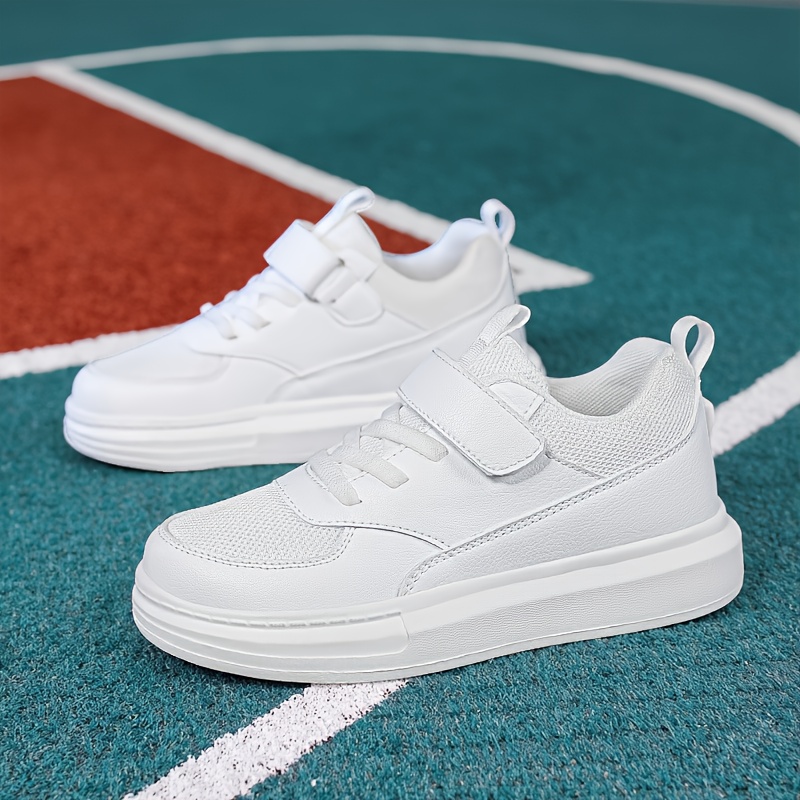 10 Years Boys All White Sneakers Boys White Sneaker Sold On Temu