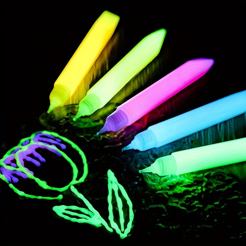 

6pcs Paint Liquid Water-based Pigment Diy Fluorescent Bottle, Coloring, Artistic Creation Paint