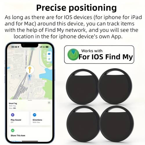 4 pack wireless smart mini tag for ios for app anti lost reminder device location tracking wireless air items finder for key suitcase not for mobile phones add other items when connecting