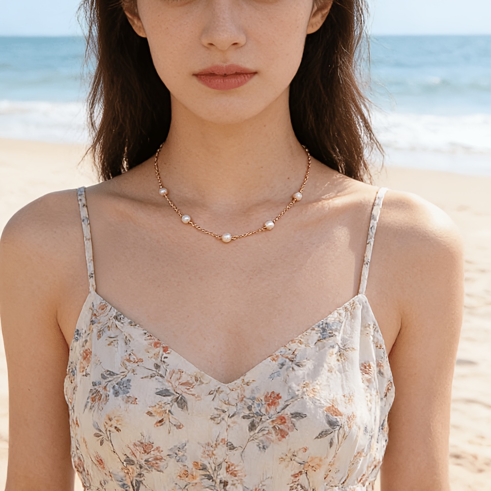 Handcrafted 8-Strand Starry Sky Necklace, Unique Design