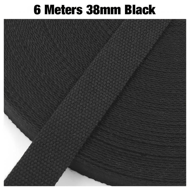 E-shop 6M Canvas Gurte, erhältlich in den Breiten 25Mm, 32Mm und 38Mm, strapazierfähige Polyester Webbing, Tragetaschen, gewebte Bindebänder, Yoga