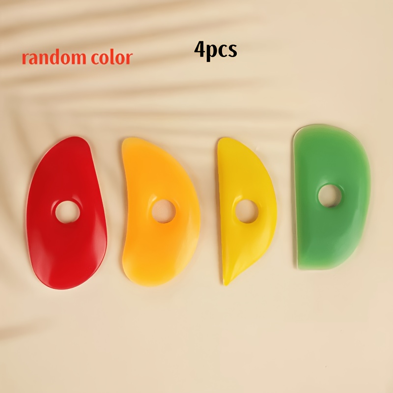 E-shop Töpfer-, Ton-, Silikon-Keramikwerkzeuge – 3/4/10 Stück weiche Gummi-Schaber, verschiedene Arten von Keramikschabern, handpolierte