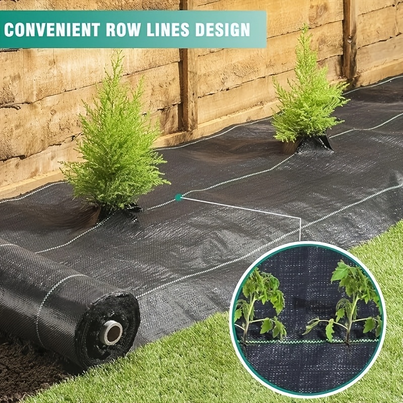 

4ft X 100ft Heavy-duty Barrier Fabric, 3.2oz - , Uv & Aging Resistant, Woven Geotextile For Control In Vegetable Gardens, Flower Beds & Driveways