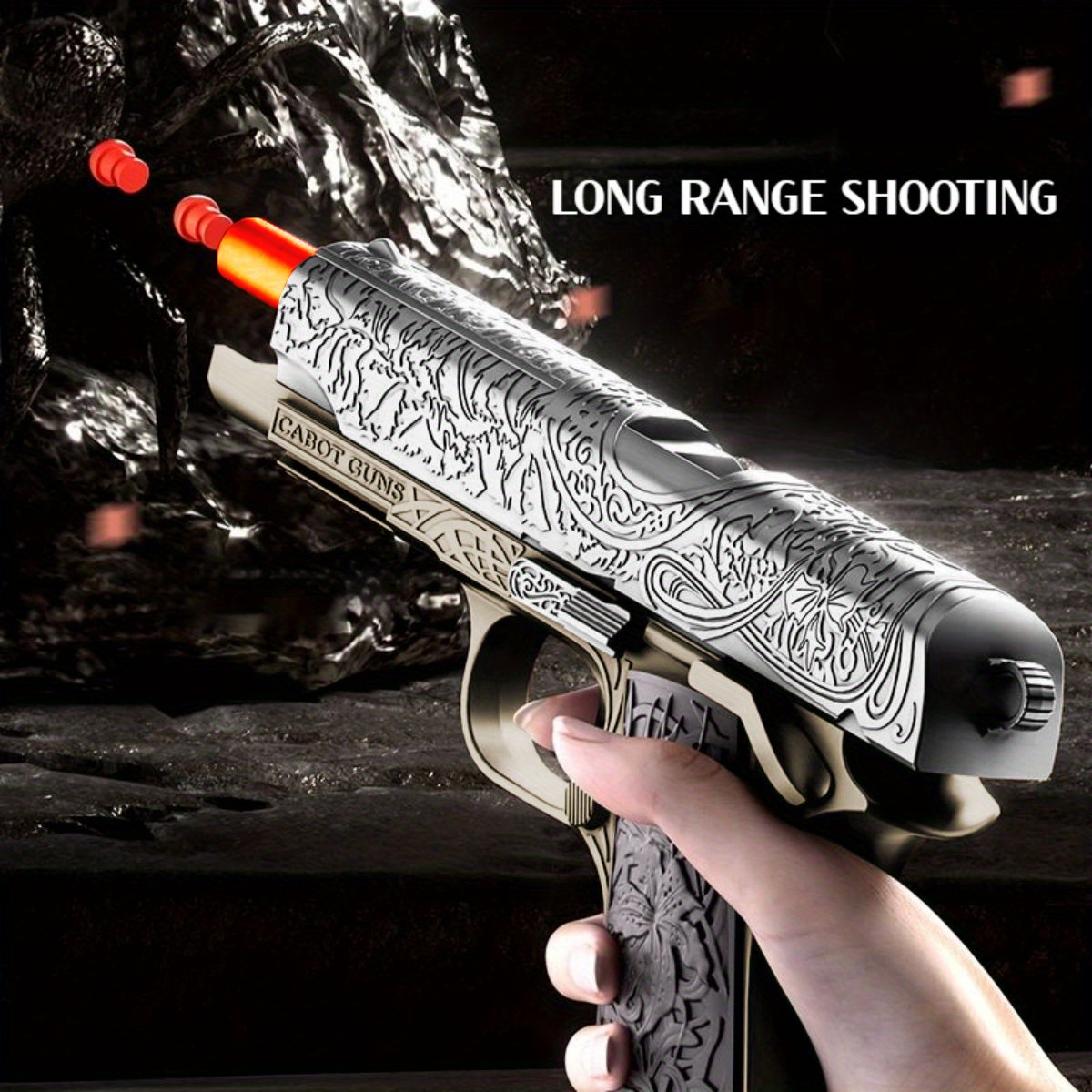 m1911 brand new engraved pattern toy cartridge gun - Temu
