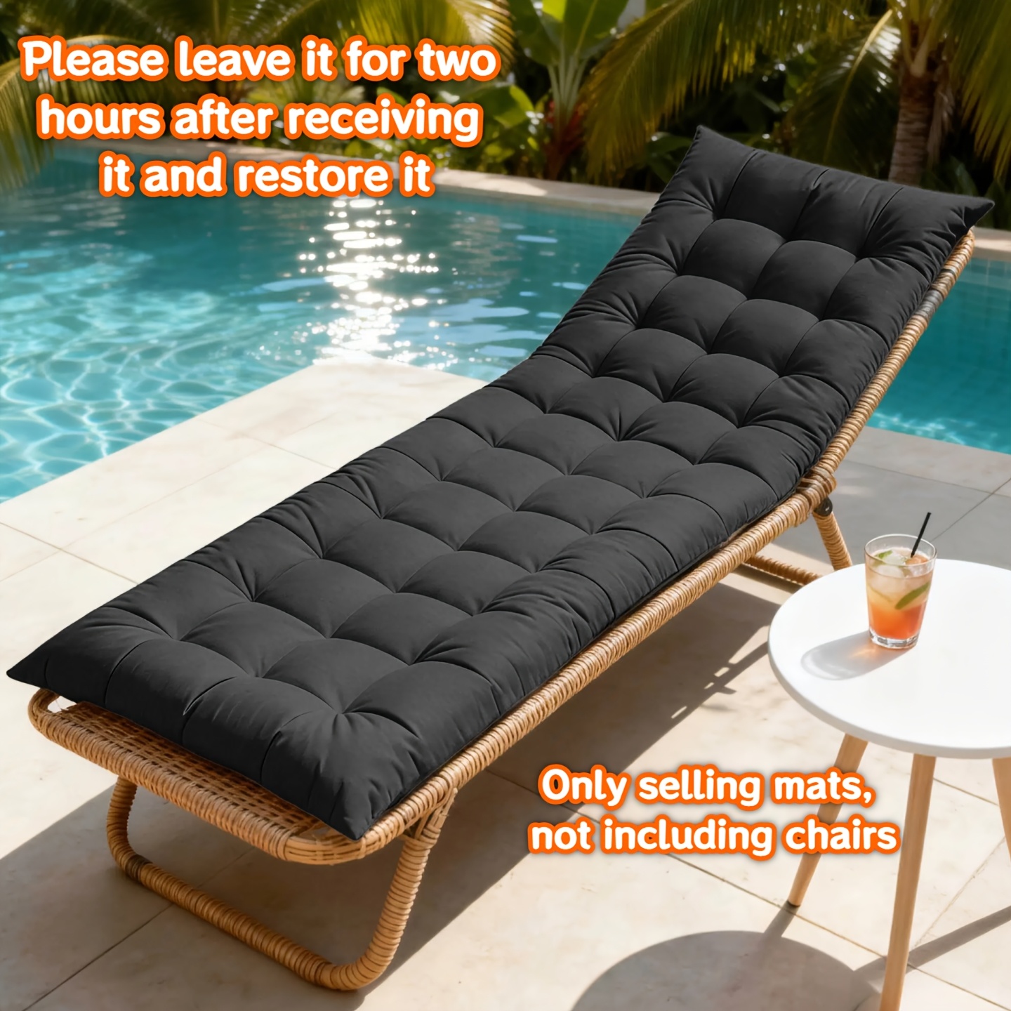 courtyard furniture chair cushion 1pc long quilted chair cushion quilted design highlighting full and non running fabric strong and breathable suitable for bench reckler chair car seat cushion revival festival gift only selling cushions