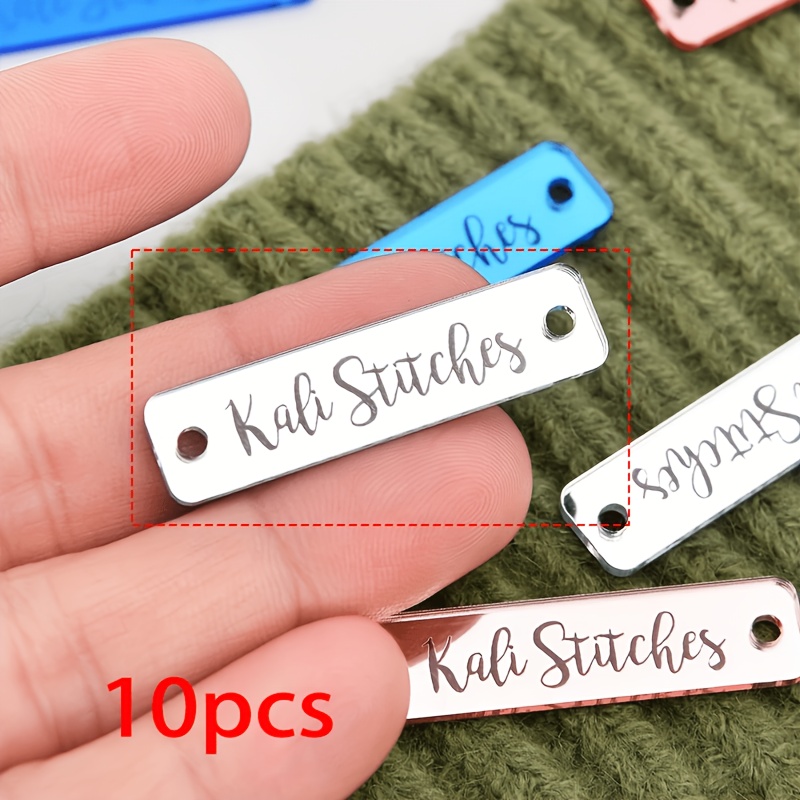 TEMU Custom Laser-engraved Mirror Acrylic Tags - Personalized Wedding Gift Tags, Customizable Text, Durable And Stylish, Suitable For Wedding