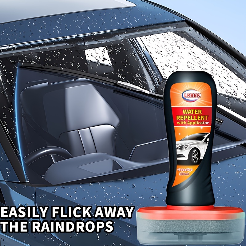 

LRBBK Universal Water Repellent pour pare-brise et rétroviseurs de voiture - Améliorateur de visibilité sous la pluie, formule longue durée incurvée, 100 ml