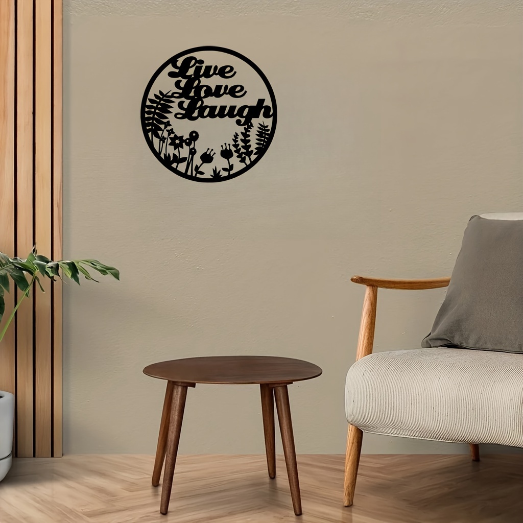 Live Love Laugh Metal Wall Art Decor Iron Art Deco Style Temu