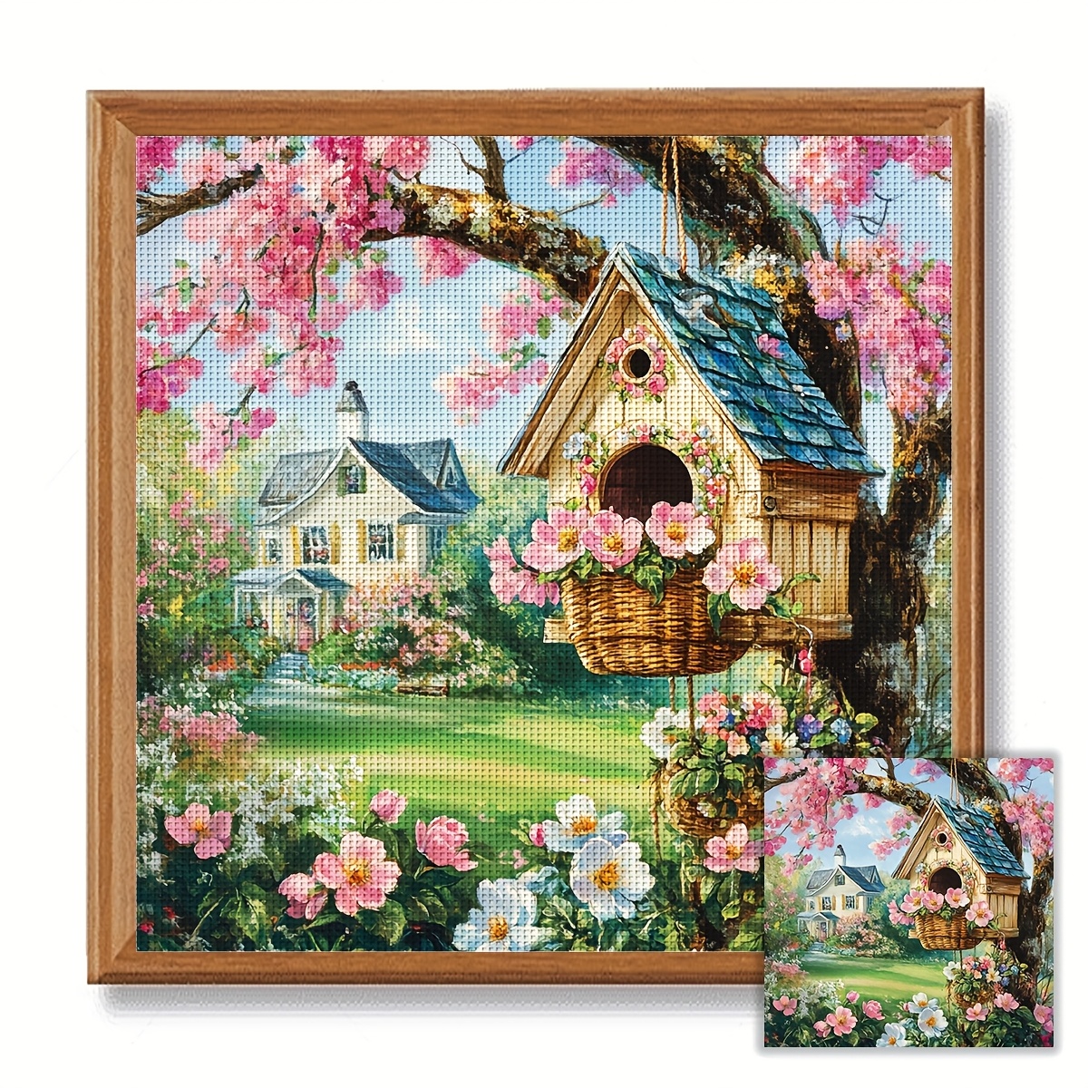 1セット 40x40cm/15.7x15.7インチ クロスステッチキット フレームレス