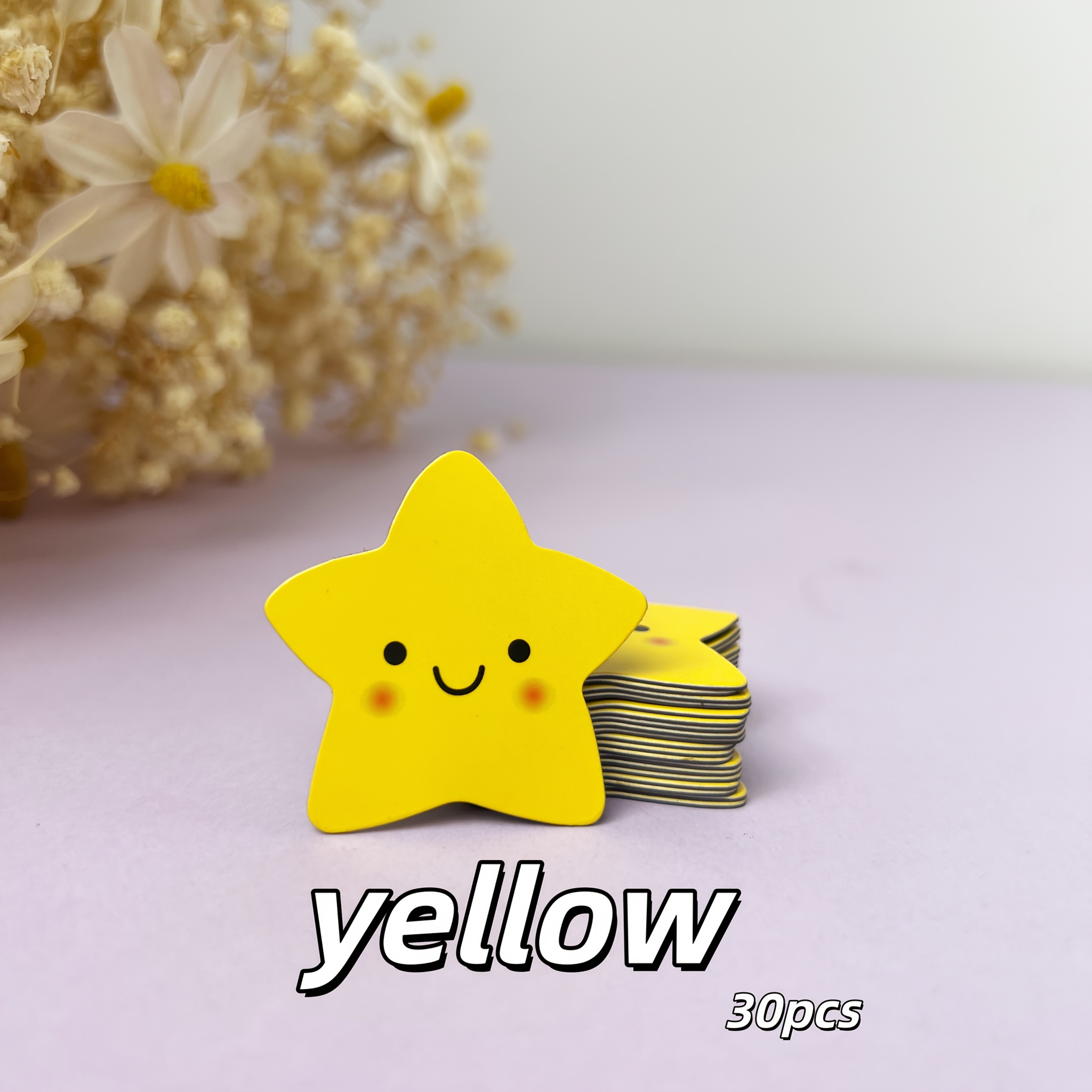 30 Star-shaped Fridge Magnets In Colors, Perfect For Decorating Refrigerators, Whiteboards, And Offices
