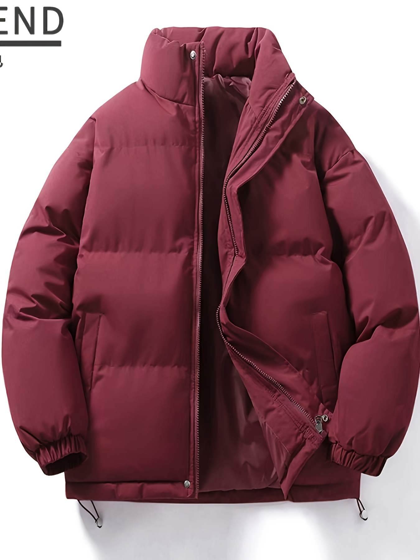 Winter Padded Custom Style Hoodless Outerwear, Comfortable & Warm