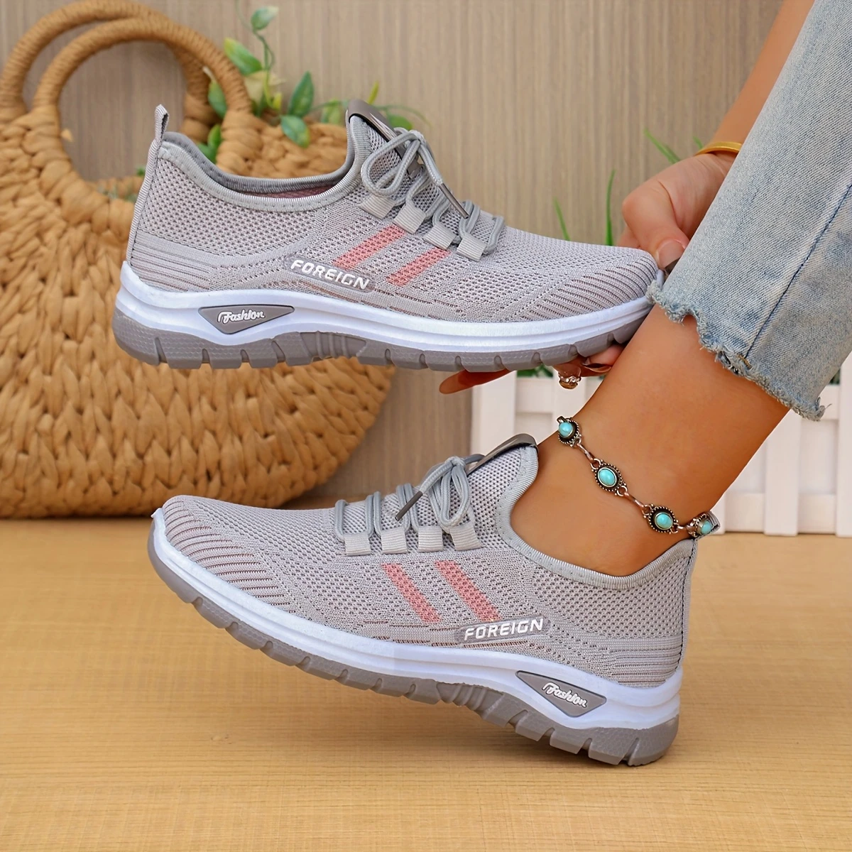 womens casual sports white sneakers a summer must have for featuring a cushioned flat sole for shock absorption slip on shoes are daily commutes outdoor activities and details 5