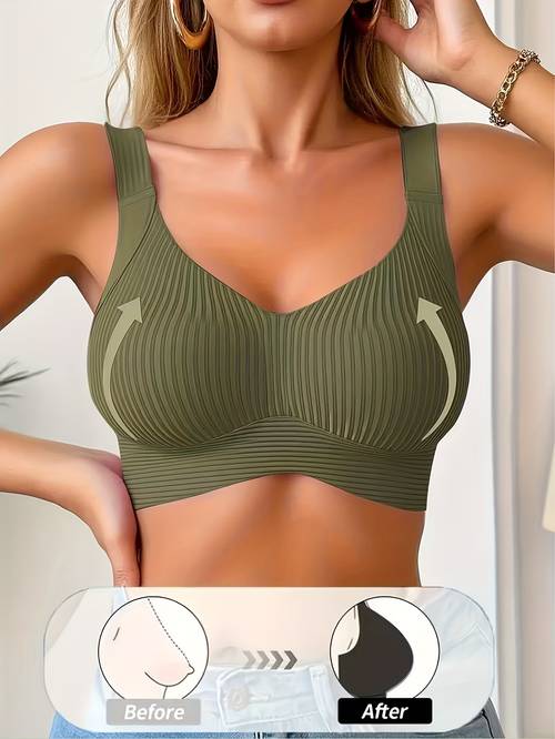 1pc lifting seamless underwear womens gathering wireless bra collect auxiliary breast shockproof