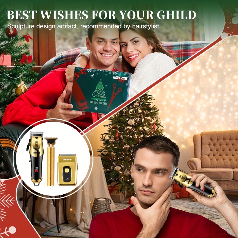 WEEME Professional Hair Clipper, USB Charging Wireless Hair Clipper, Men's HairCutting Kit, Easy to Trim Hair And Beard, Precise Comfort, BirthdayGift, Christmas Gift, Father's Day Gift, for Dad, for Boyfriend
