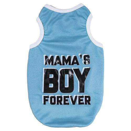 pet cat vest summer lightweight printed letter sleeveless pet apparel breathable dog vest for like schnauzers teddy and 1pc