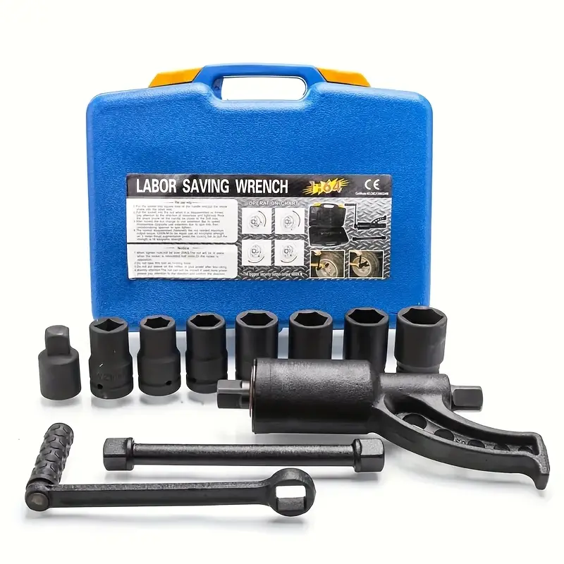 heavy duty torque wrench set for remover 1 164 labor saving wrench with 7 sleeves and 1 connector for most trucks buses rvs semi trucks and other heavy duty vehicles not for cars suvs details 4