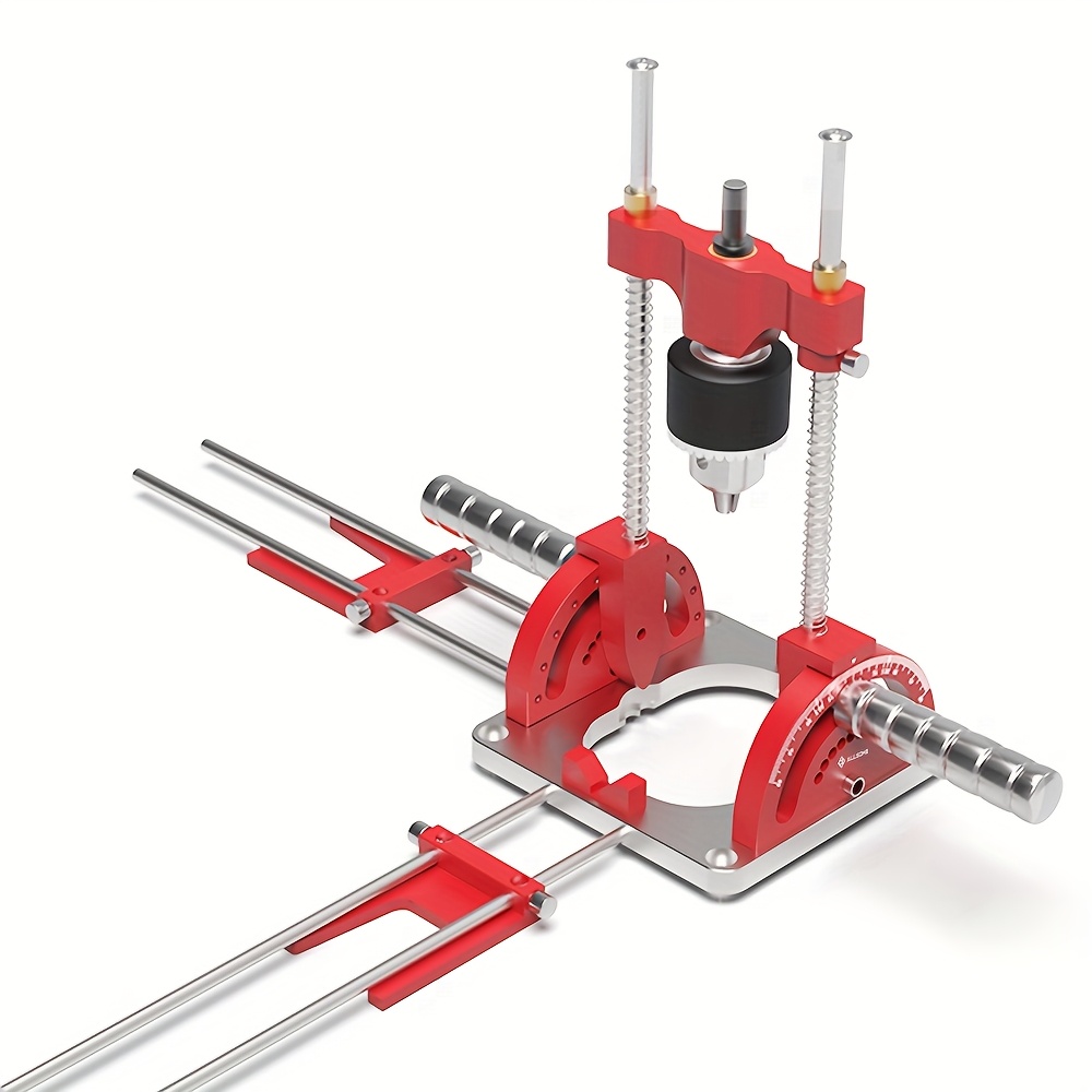 Image of Allsome Precision Drill Guide For Power Drills, Multi-angle Guide Attachment Holder With For Flat And Round Workpieces