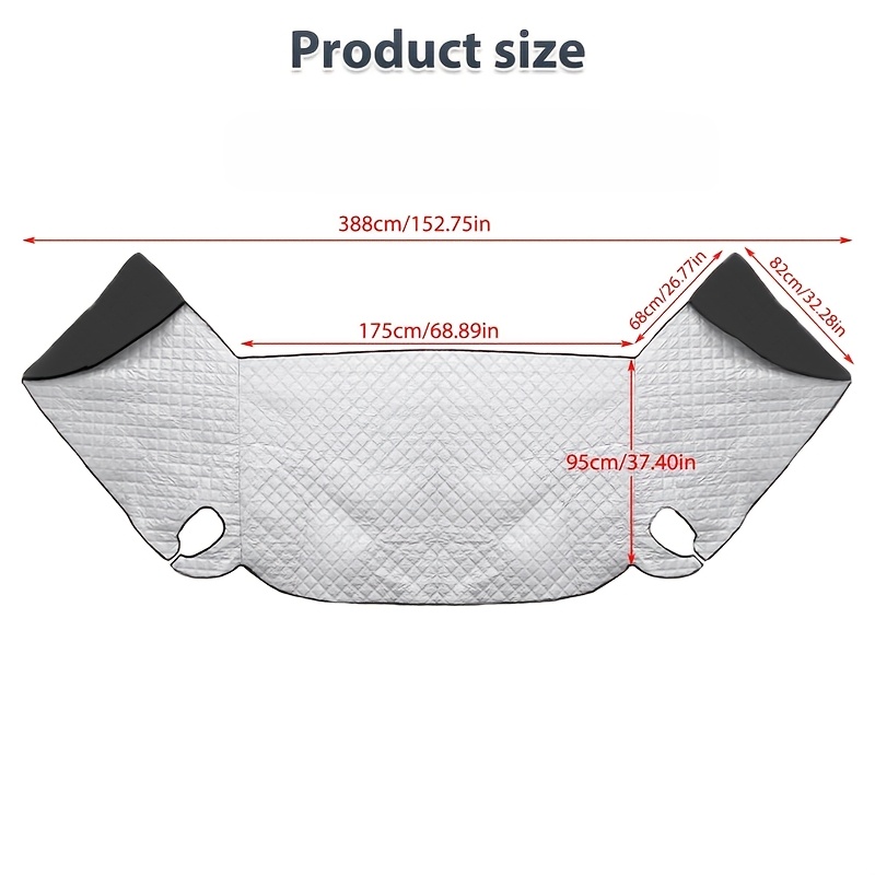 TEMU Rv Windshield Sunshade For For Relay.motorhome Thermal Windscreen Screen Cover Wrap Black Out Blinds