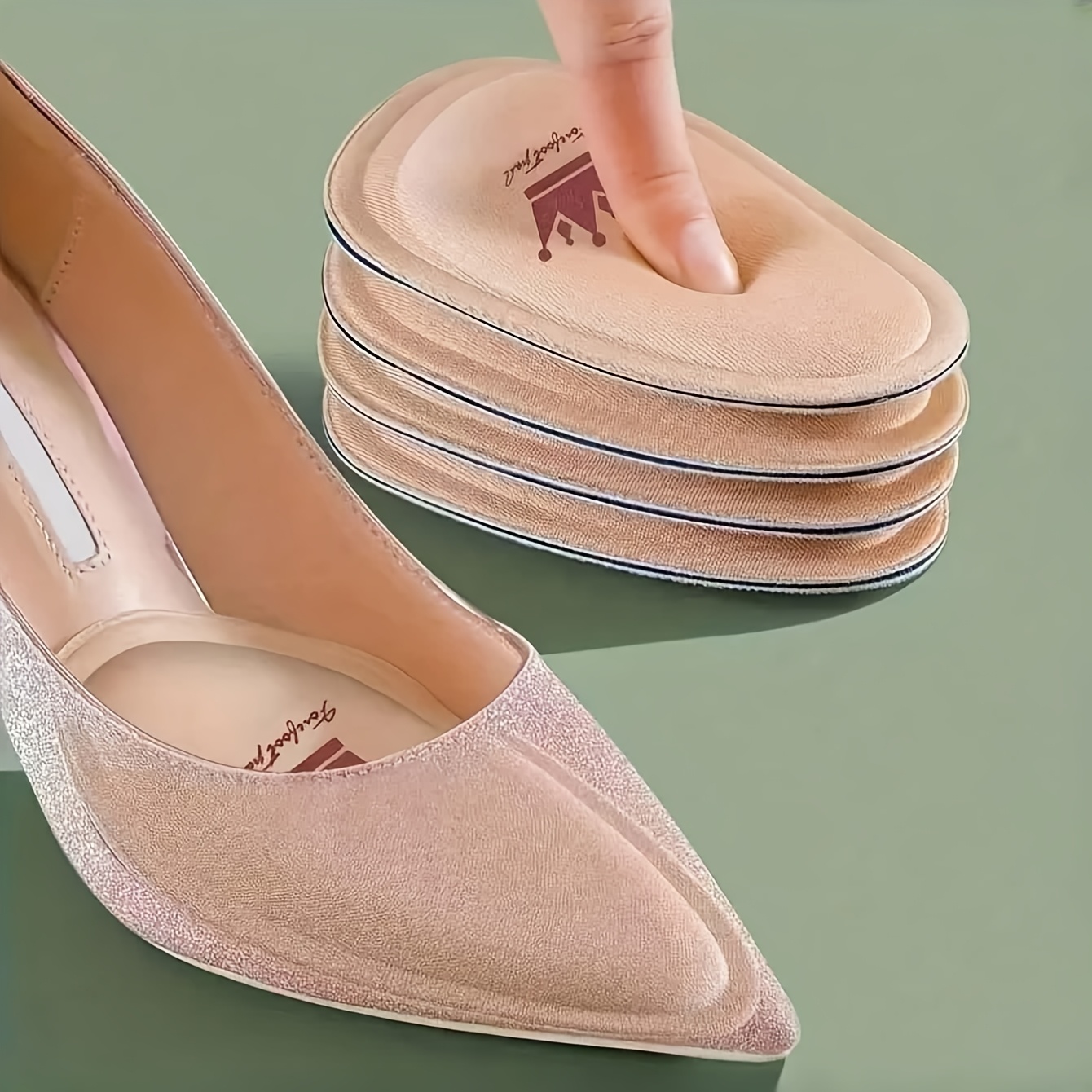 1 Pair Of Double-layer Sponge High Heels Forefoot Pads, Non Slip, Breathable And Comfortable Insoles