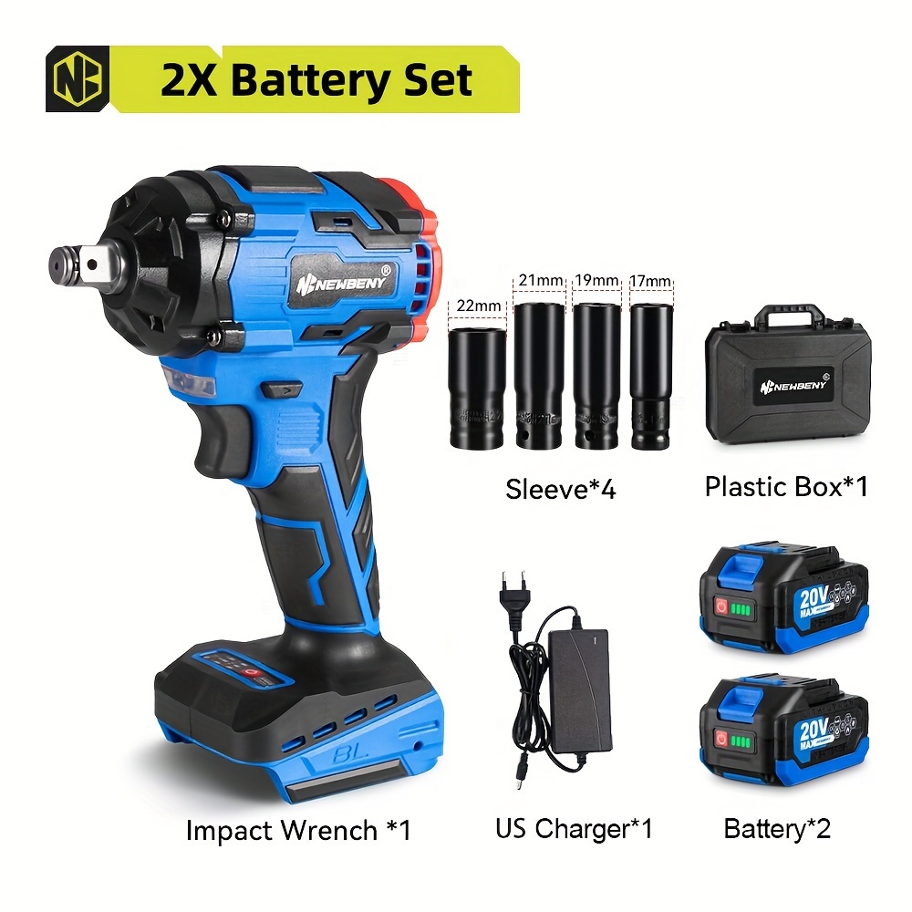 1000n.m brushless electric impact wrench high torque