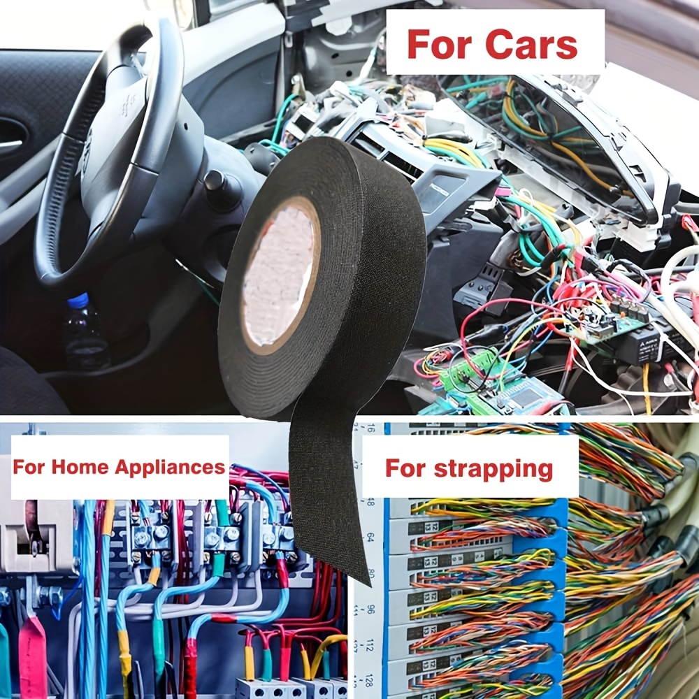 15M Heat Resistant Flame Retardant Cloth Wire Harness Tape – Car Cable Wrap, UK Seller
