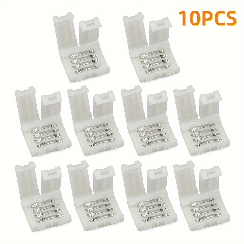 100Pcs,10Pcs Led Strip Clips Connector for Fixing 6mm 8mm 12V 2835 Neon  Light Plastic Buckle Flexible Ribbon Tape Accessories