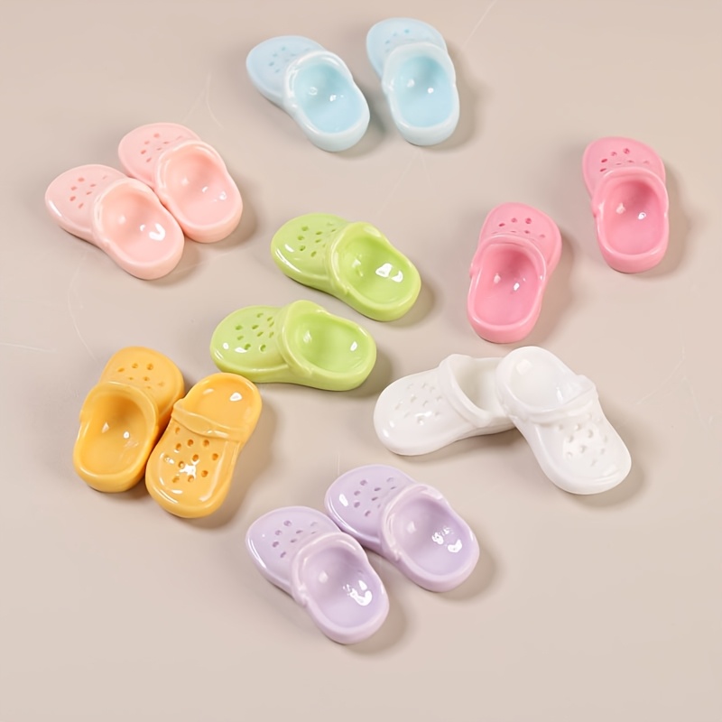 

6-pack/12-pack Mini Kawaii Resin Shoe Charms Set - Removable & Unisex Shoe Decorations, Chic , Fashion Diy Accessory For Personalized Footwear Styling (shoes Not Included, Colors May )