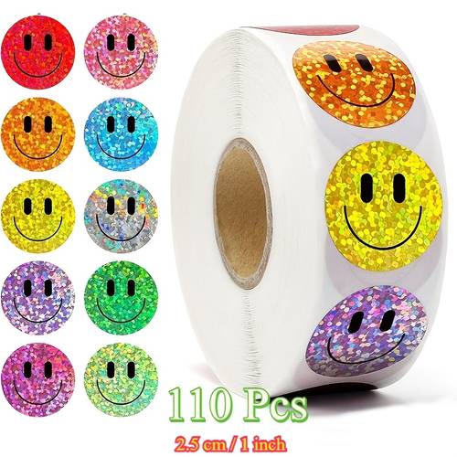 110 colorful sticker roll 1 inch party gift decoration do it yourself personal hobby