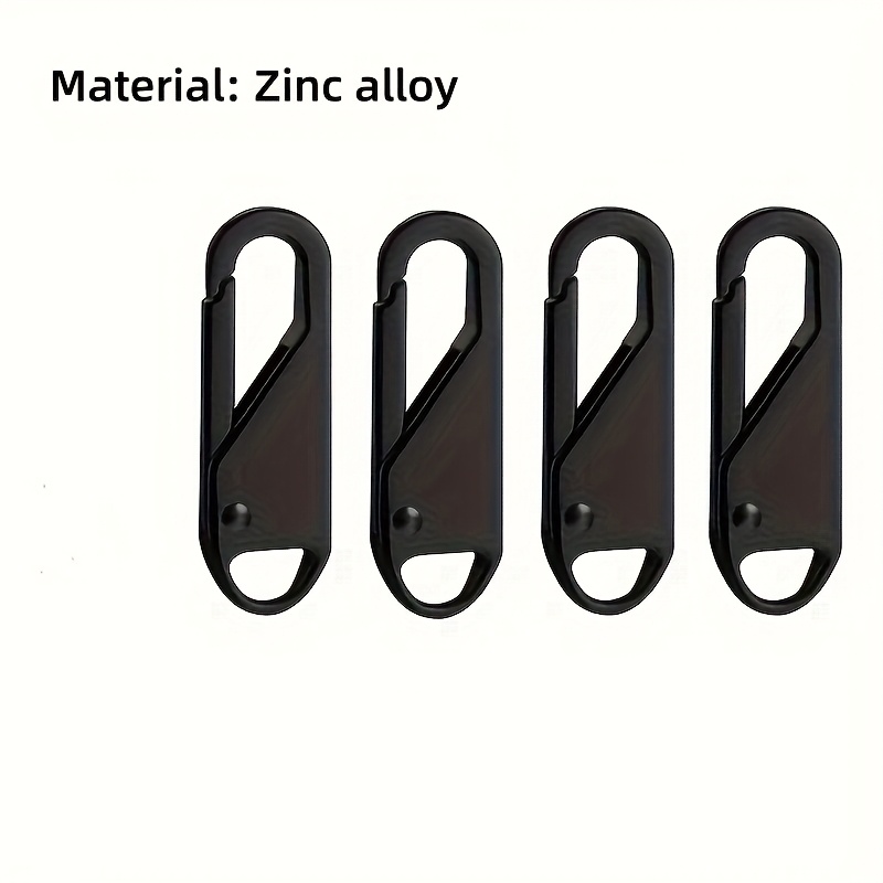 4 Sets Of Zipper Replacements - 4 Styles Of Zipper Pulls, For Replacing Zippers On Luggage, Clothing, Jackets, Backpacks, Boots, Wallets, Coats