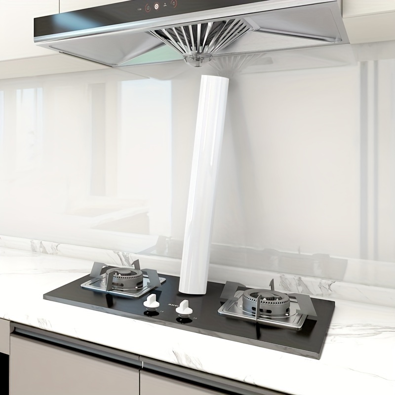 Image of Transparent Kitchen Oil-proof Sticker Self-adhesive High-temperature Resistant Waterproof Easy- Sticker Stove Counter Cabinet Wallpaper Living Room Bedroom Wall Protection Film