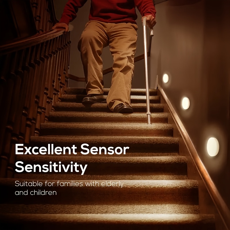 Sensor Inteligente de Luz LED Nocturna - Luz Dinámica para Pasillo, Armario, Dormitorio o Escalera - Colgable en Cualquier Lugar - Imagen 6