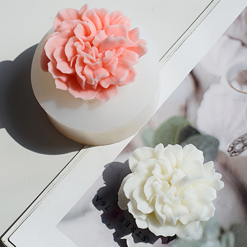 

1pc, Carnation Flower Aromatherapy Gypsum Diy Candle Diffuser Stone Handmade Soap Decoration Silicone Mold