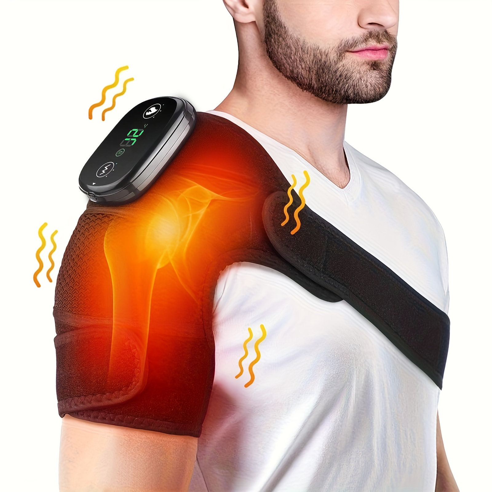 Multifunctional Joint Massager That Combines Heating And Vibration, Designed for Use on Shoulders, Knees, And Elbows