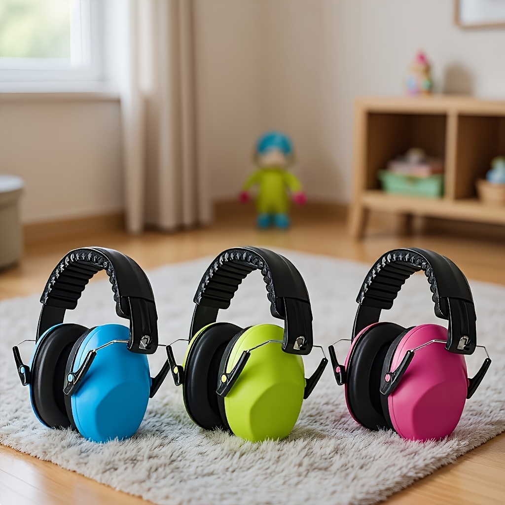 Kids Ear Protection Earmuffs - Noise Canceling Headphones for, Autism, Children - Adjustable Headband, SNR 28Db for Concerts, Fireworks, Study - (4 Colors)